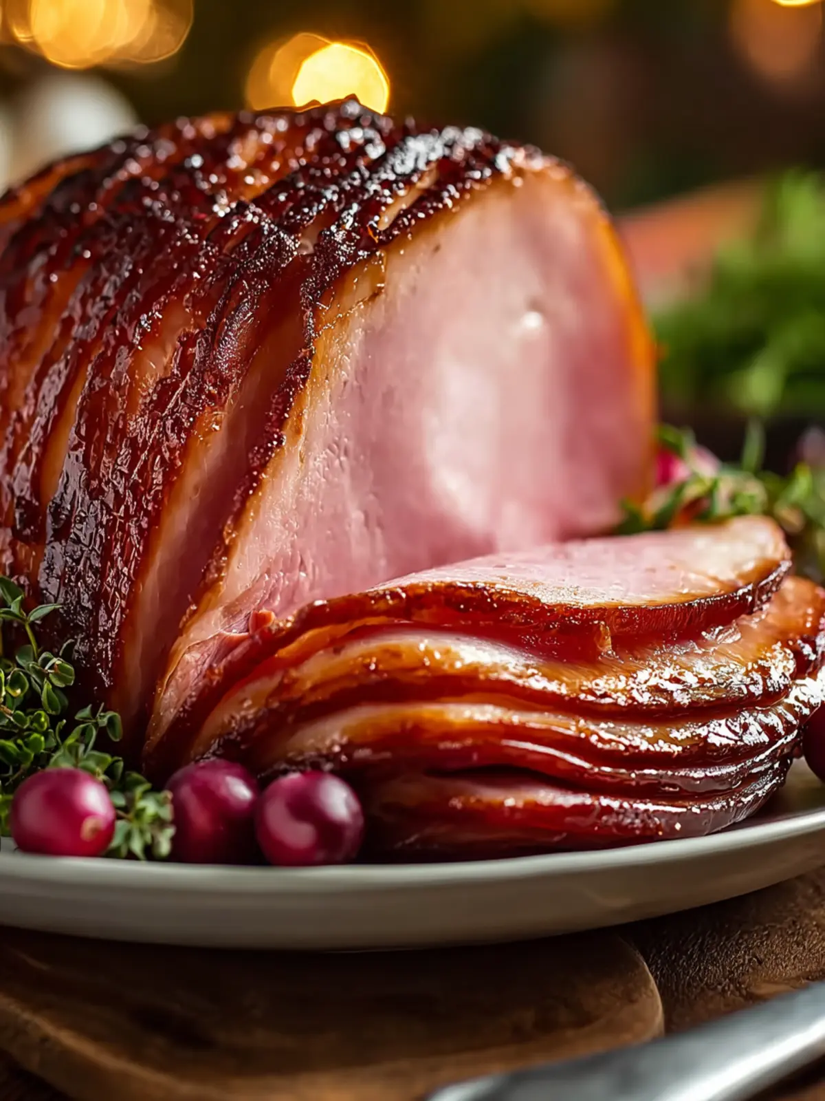 Slow Cooker Amish Christmas Ham First Image