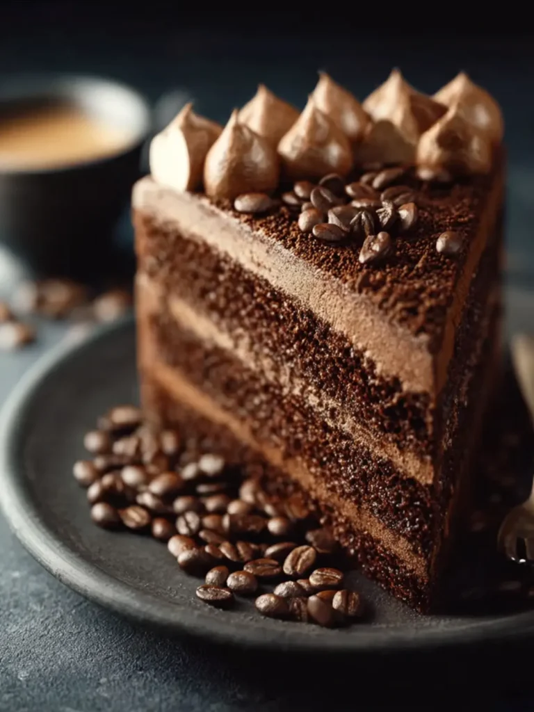 healthy Mocha Espresso Cake First Image