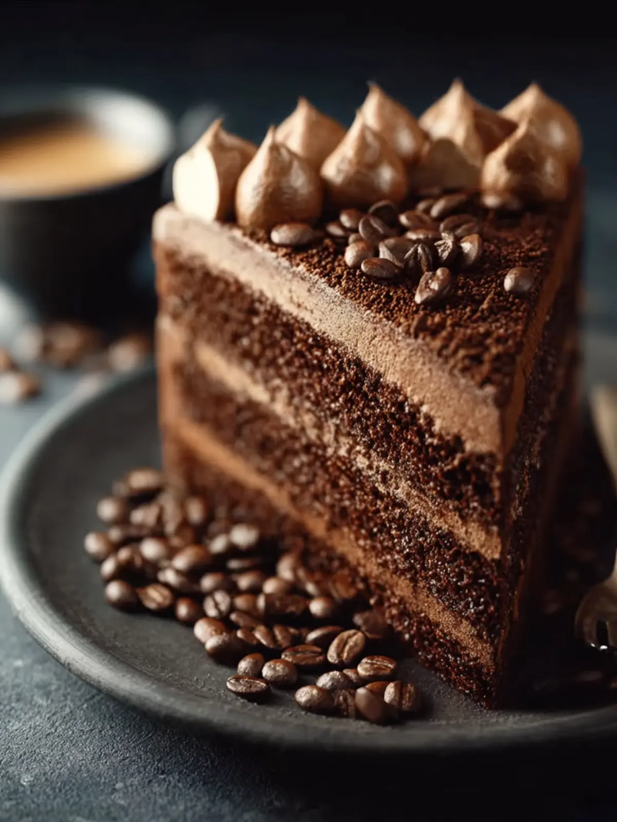 healthy Mocha Espresso Cake First Image