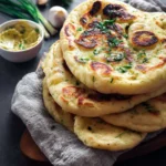 2 Ingredient Dough Garlic Naan First Image