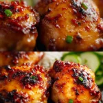 Sweet Chili Chicken Thighs in Air Fryer First Image