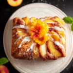 Easy Peach Cobbler Pound Cake Recipe First Image