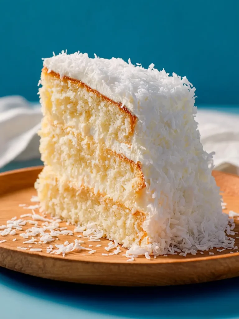 Simple & Moist Coconut Cake First Image