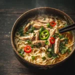 Aromatic Ginger Garlic Chicken Noodle Soup: A Comforting Bowl of Tradition First Image