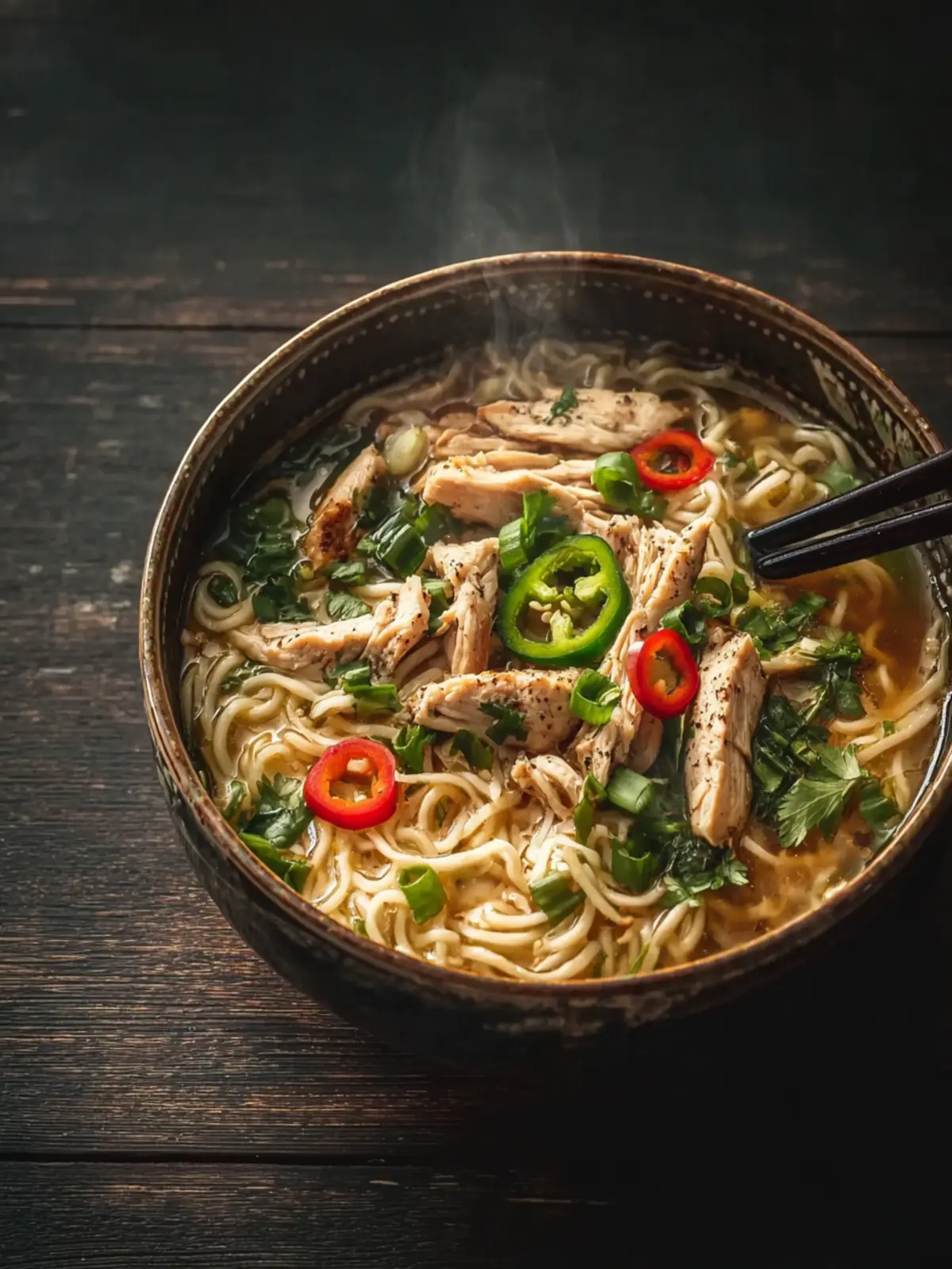 Aromatic Ginger Garlic Chicken Noodle Soup: A Comforting Bowl of Tradition First Image