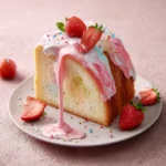 Strawberry Milkshake Pound Cake First Image