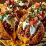 Cinco de Mayo Stuffed Cheese Taco Balls: Cheesy Delight First Image