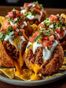 Cinco de Mayo Stuffed Cheese Taco Balls: Cheesy Delight First Image