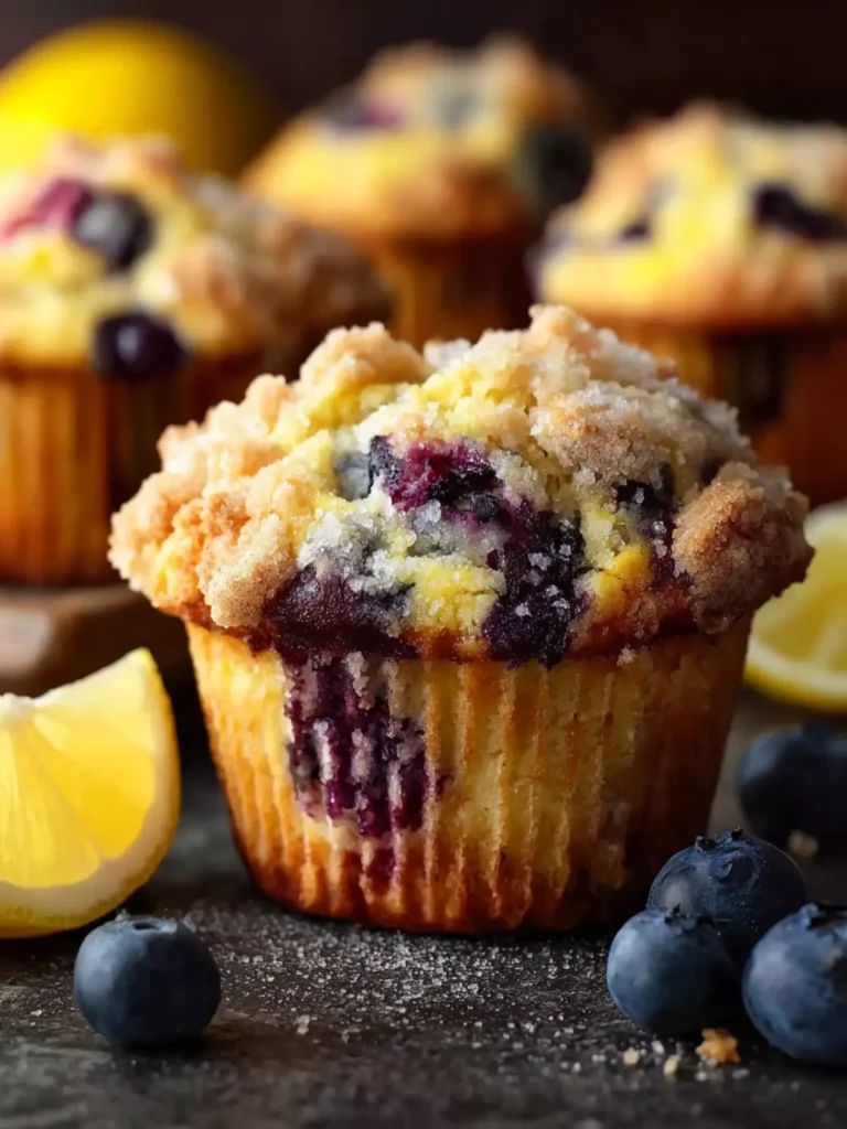 Lemon Blueberry Muffins First Image