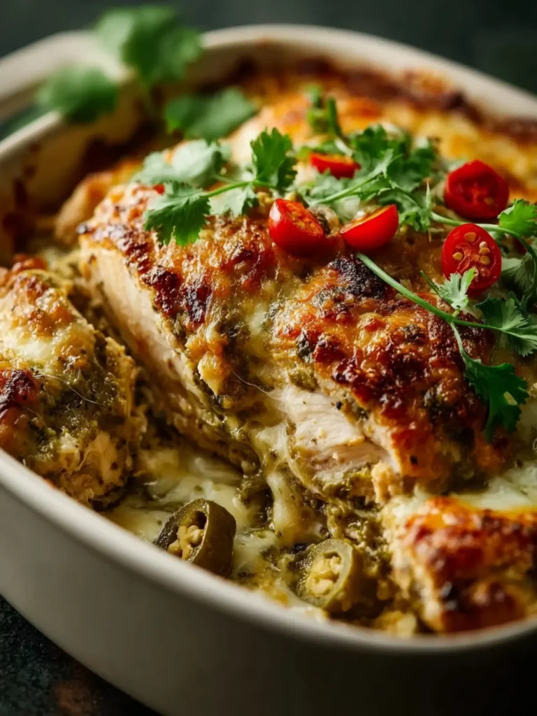 Salsa Verde Chicken Casserole First Image