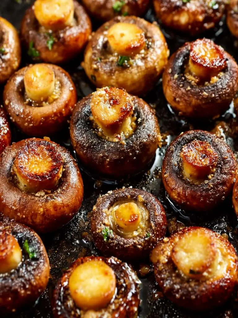 Easy Garlic Butter Roasted Mushrooms First Image