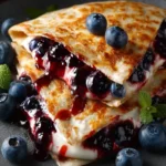 Blueberry Breakfast Quesadilla First Image
