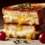 Gourmet Grilled Cheese (Brie and Cheddar) First Image