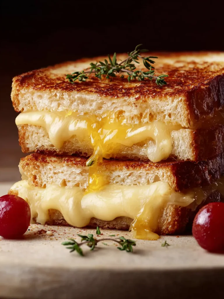Gourmet Grilled Cheese (Brie and Cheddar) First Image